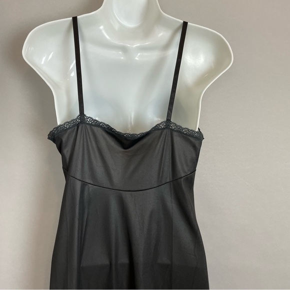 Vintage Black Full Slip Lace Size Medium Vanity Fair Lingerie Adjustable Straps‎ - Picture 6 of 12